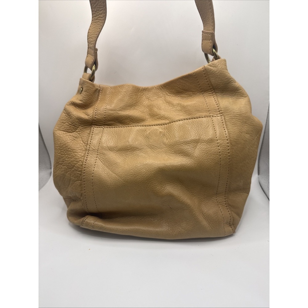 American Leather Co. Easton Hobo Bag Tan Leather Handbag Purse Shoulder Bag P-2 - Picture 3 of 9